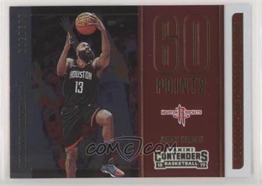 2018-19 Panini Contenders - Playing the Numbers Game #2 - James Harden