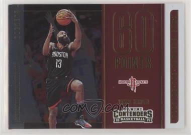 2018-19 Panini Contenders - Playing the Numbers Game #2 - James Harden