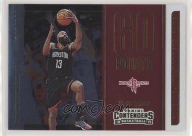 2018-19 Panini Contenders - Playing the Numbers Game #2 - James Harden