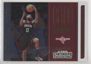 2018-19 Panini Contenders - Playing the Numbers Game #2 - James Harden