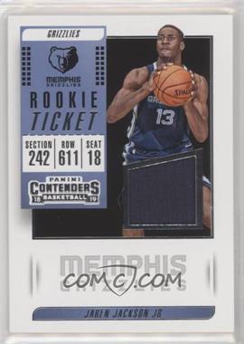 2018-19 Panini Contenders - Rookie Ticket Swatches #RT-JJJ - Jaren Jackson Jr.