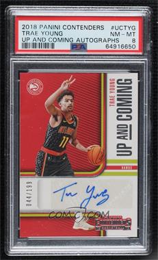 2018-19 Panini Contenders - Up and Coming Contenders Autographs #UC-TYG - Trae Young /199 [PSA 8 NM‑MT]