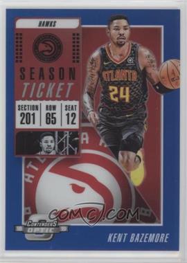 2018-19 Panini Contenders Optic - [Base] - Blue Prizm #88 - Season Ticket - Kent Bazemore /99