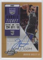 Rookie Variation Season Ticket - Marvin Bagley III #/25