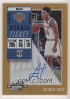 Rookie Season Ticket - Allonzo Trier [Noted] #/25