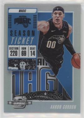 2018-19 Panini Contenders Optic - [Base] - Silver Prizm #9 - Season Ticket - Aaron Gordon