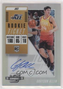 2018-19 Panini Contenders Optic - [Base] #113.2 - Rookie Variation Season Ticket - Grayson Allen