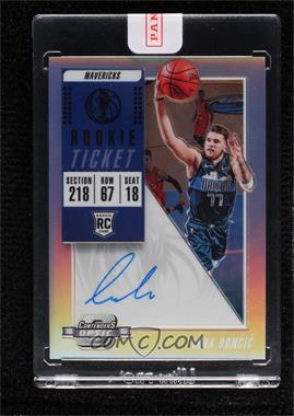 2018-19 Panini Contenders Optic - [Base] #128.1 - Rookie Season Ticket - Luka Doncic [Uncirculated]