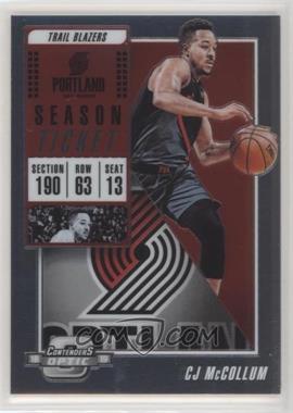 2018-19 Panini Contenders Optic - [Base] #31 - Season Ticket - CJ McCollum