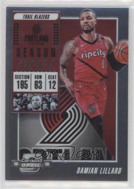 2018-19 Panini Contenders Optic - [Base] #51 - Season Ticket - Damian Lillard