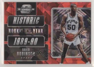 2018-19 Panini Contenders Optic - Historic Rookies of the Year Prizms - Red Cracked Ice #12 - David Robinson