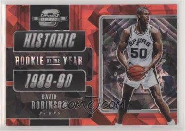 2018-19 Panini Contenders Optic - Historic Rookies of the Year Prizms - Red Cracked Ice #12 - David Robinson