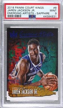 2018-19 Panini Court Kings - Emerging Artists - Sapphire #8 - Jaren Jackson Jr. /25 [PSA 9 MINT]