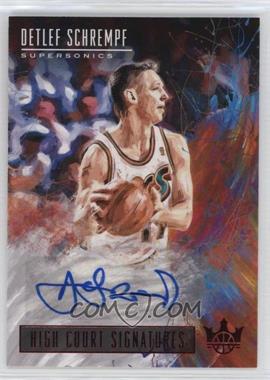 2018-19 Panini Court Kings - High Court Signatures - Ruby #HC-DSF - Detlef Schrempf /99