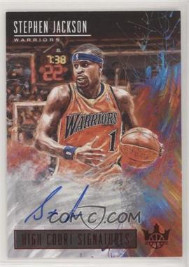 2018-19 Panini Court Kings - High Court Signatures - Ruby #HC-SJK - Stephen Jackson /99