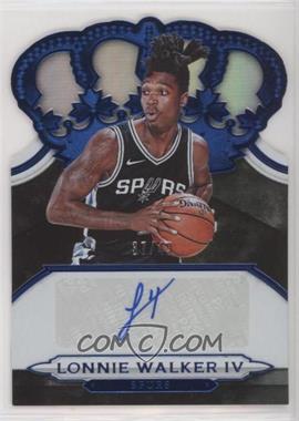 2018-19 Panini Crown Royale - Crown Rookie Autographs - Blue #CR-LW4 - Lonnie Walker IV /49