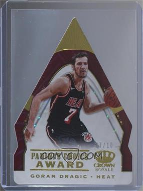 2018-19 Panini Crown Royale - Panini's Choice Award - Gold #11 - Goran Dragic /10