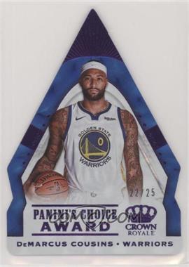 2018-19 Panini Crown Royale - Panini's Choice Award - Purple #18 - DeMarcus Cousins /25