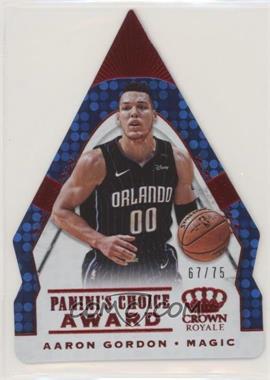 2018-19 Panini Crown Royale - Panini's Choice Award - Red #39 - Aaron Gordon /75