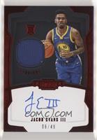 Rookie Jersey Autograph - Jacob Evans III [Noted] #/49