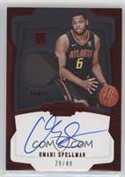 Rookie Jersey Autograph - Omari Spellman #/49