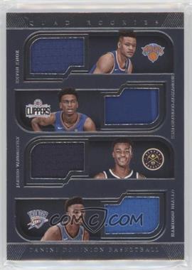 2018-19 Panini Dominion - Quad Rookies Relics #QR-KSJH - Kevin Knox, Shai Gilgeous-Alexander, Jarred Vanderbilt, Hamidou Diallo /99