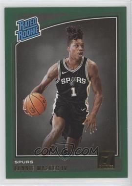 2018-19 Panini Donruss - [Base] - Green Flood #174 - Rated Rookies - Lonnie Walker IV