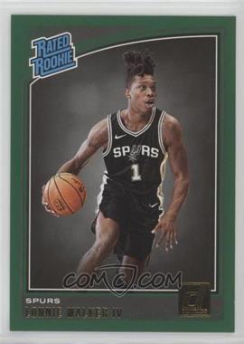 2018-19 Panini Donruss - [Base] - Green Flood #174 - Rated Rookies - Lonnie Walker IV