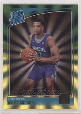 2018-19 Panini Donruss - [Base] - Holo Green and Yellow Laser #172 - Rated Rookies - Miles Bridges