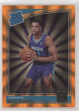 2018-19 Panini Donruss - [Base] - Holo Orange Laser #172 - Rated Rookies - Miles Bridges