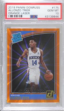 2018-19 Panini Donruss - [Base] - Holo Orange Laser #175 - Rated Rookies - Allonzo Trier [PSA 10 GEM MT]