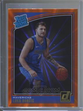 2018-19 Panini Donruss - [Base] - Holo Orange Laser #177 - Rated Rookies - Luka Doncic