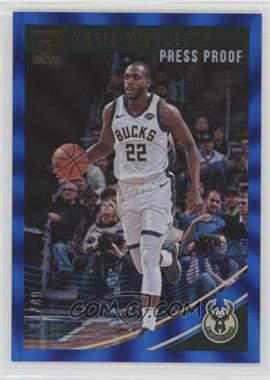 2018-19 Panini Donruss - [Base] - Press Proof Blue Laser #75 - Khris Middleton /49