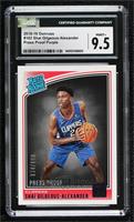 Rated Rookies - Shai Gilgeous-Alexander [CGC 9.5 Mint+] #/199