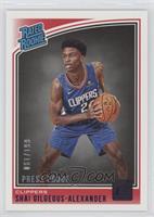 Rated Rookies - Shai Gilgeous-Alexander #/199
