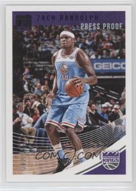 2018-19 Panini Donruss - [Base] - Press Proof Purple #81 - Zach Randolph /199