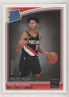 Rated Rookies - Anfernee Simons #/349