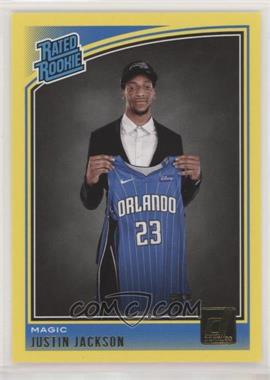 2018-19 Panini Donruss - [Base] - Yellow Flood #183 - Rated Rookies - Justin Jackson