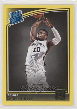 2018-19 Panini Donruss - [Base] - Yellow Flood #195 - Rated Rookies - Chimezie Metu [EX to NM]