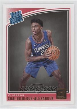 2018-19 Panini Donruss - [Base] #162 - Rated Rookies - Shai Gilgeous-Alexander