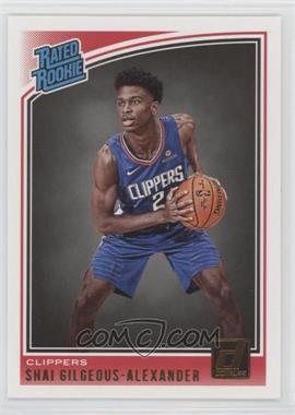 2018-19 Panini Donruss - [Base] #162 - Rated Rookies - Shai Gilgeous-Alexander