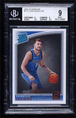 2018-19 Panini Donruss - [Base] #177 - Rated Rookies - Luka Doncic [BGS 9 MINT]