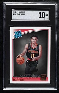 2018-19 Panini Donruss - [Base] #198 - Rated Rookies - Trae Young [SGC 10 GEM]