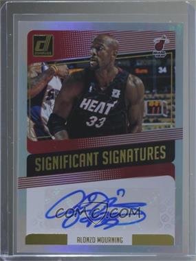 2018-19 Panini Donruss - Significant Signatures #SS-AMG - Alonzo Mourning