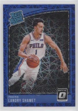 2018-19 Panini Donruss Optic - [Base] - Blue Velocity Prizm #158 - Rated Rookie - Landry Shamet