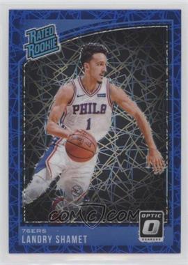 2018-19 Panini Donruss Optic - [Base] - Blue Velocity Prizm #158 - Rated Rookie - Landry Shamet