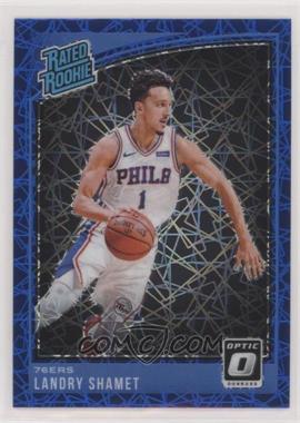 2018-19 Panini Donruss Optic - [Base] - Blue Velocity Prizm #158 - Rated Rookie - Landry Shamet