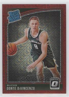 2018-19 Panini Donruss Optic - [Base] - Choice Red Prizm #164 - Rated Rookie - Donte DiVincenzo /88