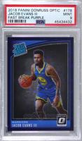 Rated Rookie - Jacob Evans III [PSA 9 MINT] #/95