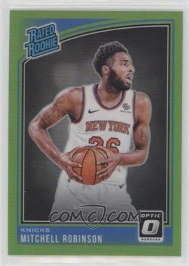 2018-19 Panini Donruss Optic - [Base] - Lime Green Prizm #163 - Rated Rookie - Mitchell Robinson /149